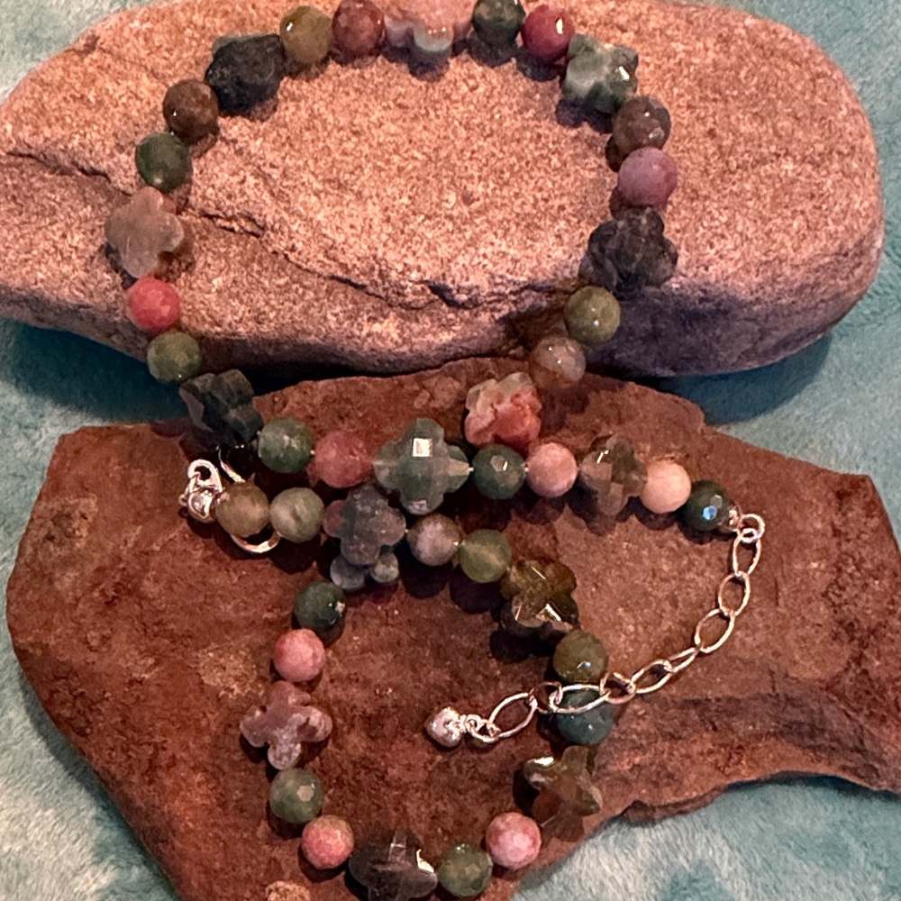 ✨✨ Jay King Elbaite Tourmaline Beaded Necklace – Sterling Silver – NEW (209)✨✨